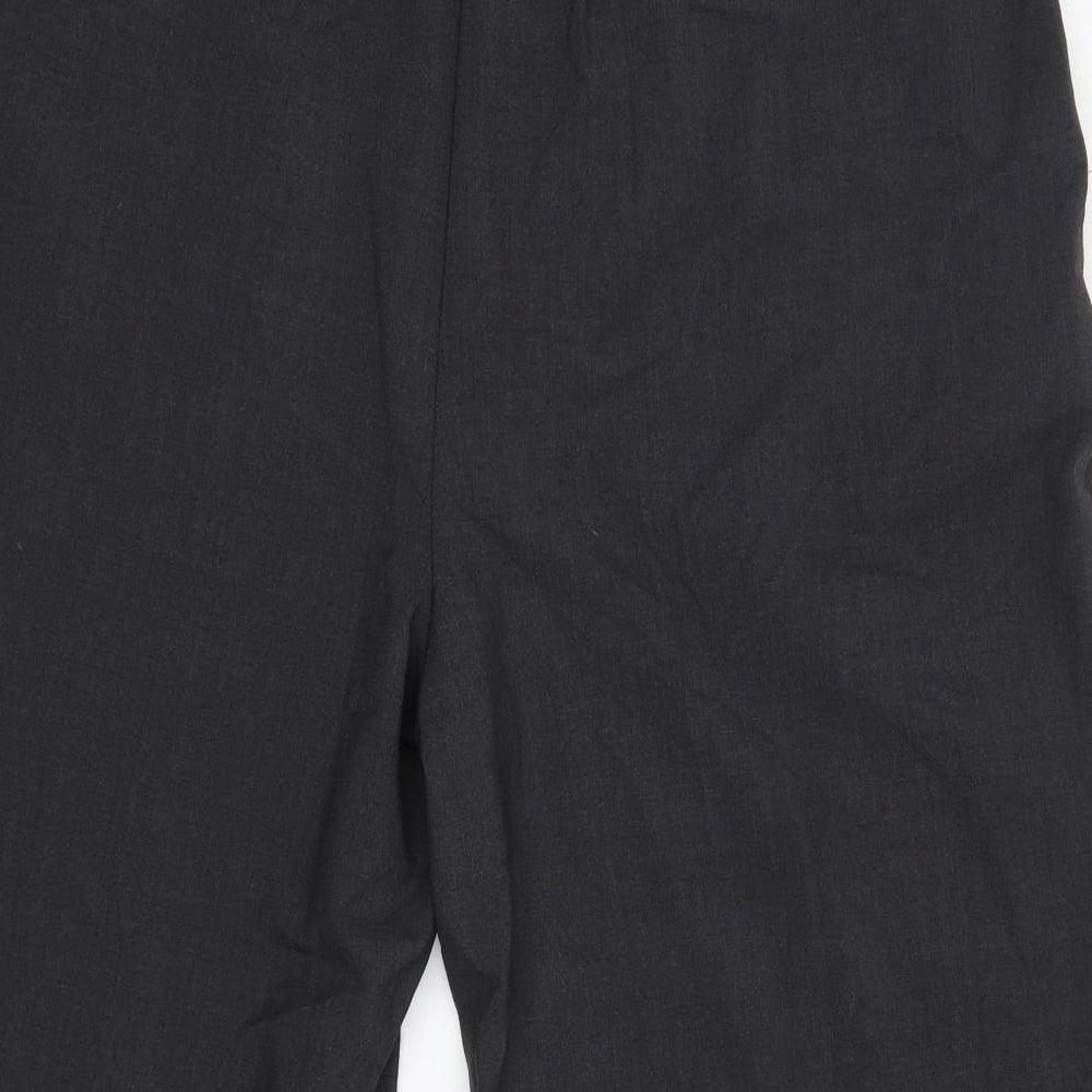 M&S Womens Grey  Polyester Cropped Trousers Size 20 L22 in Regular