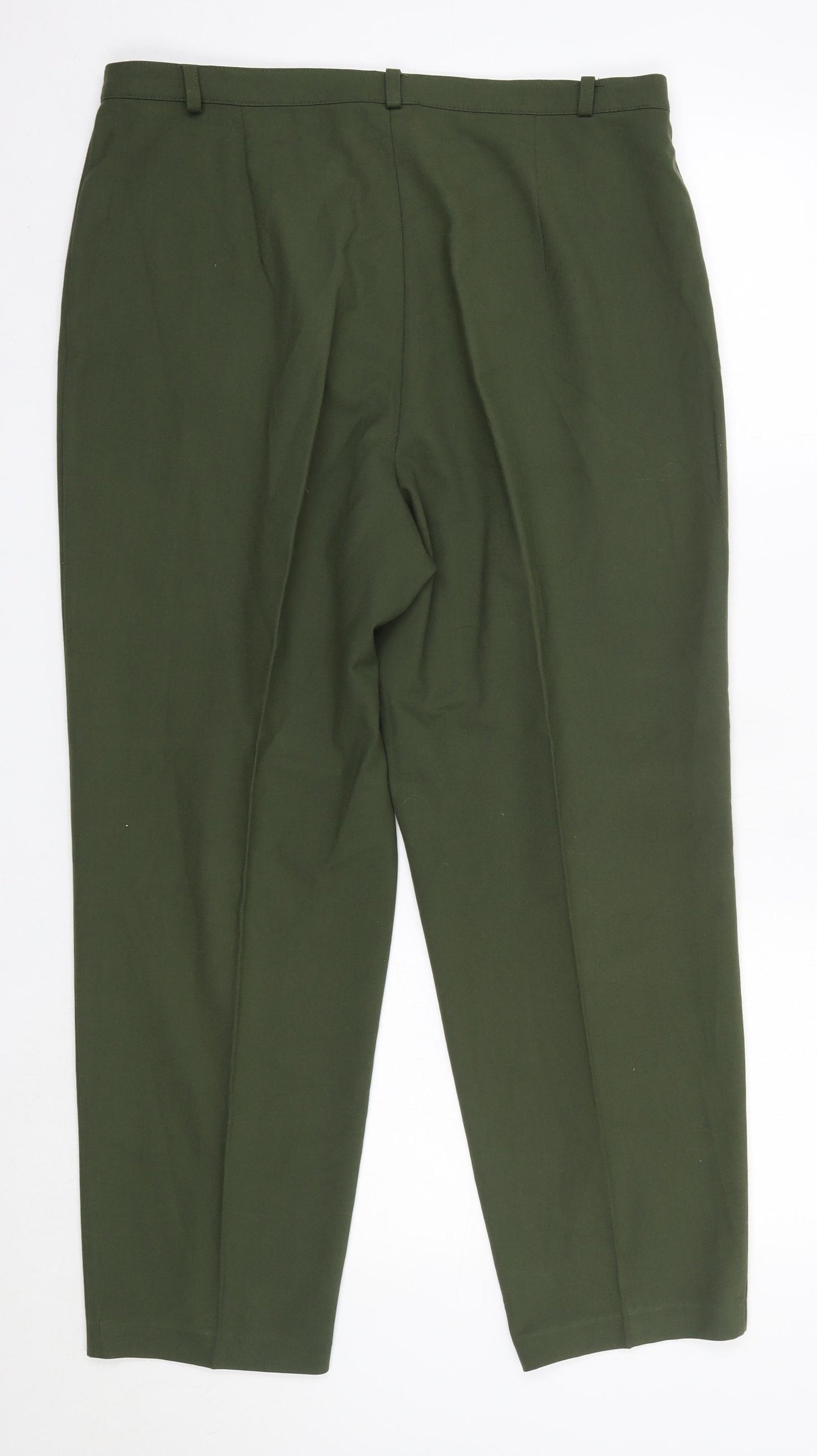Steilmann Womens Green  Polyester Dress Pants Trousers Size 18 L27 in Regular