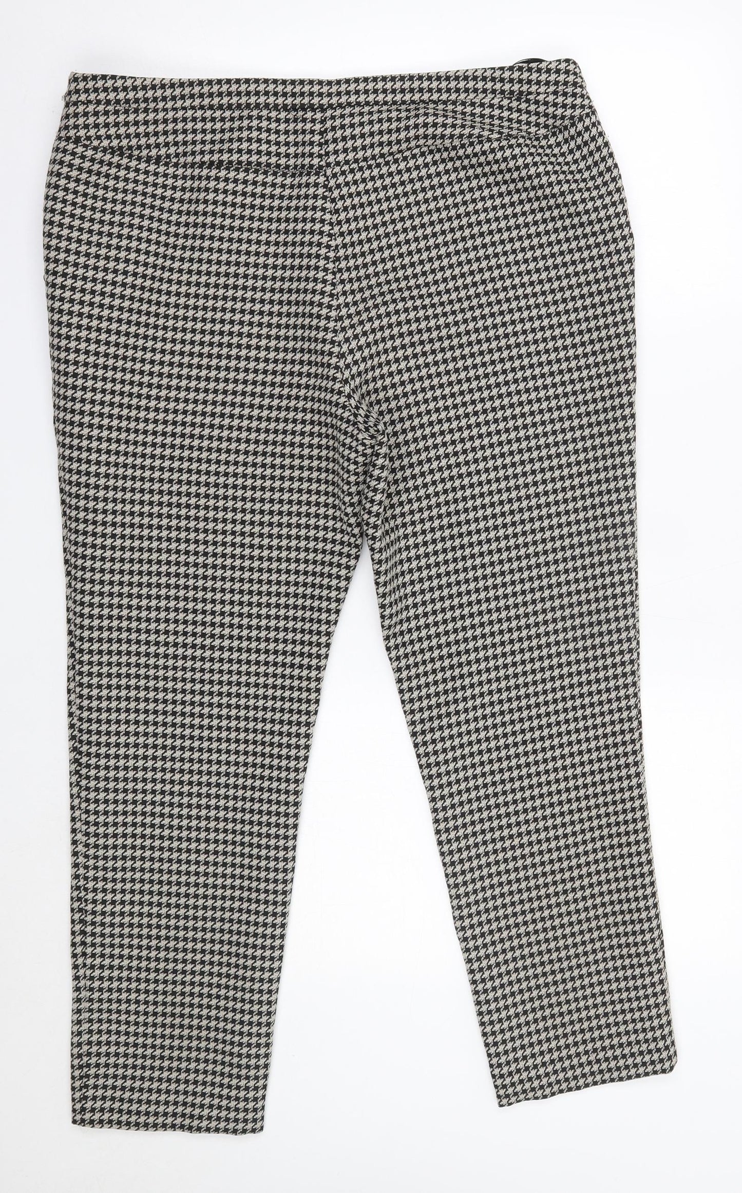 TU Womens Brown  Polyester Trousers  Size 16 L26 in Regular