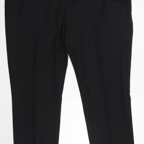 Meyer Mens Black  Polyester Dress Pants Trousers Size 50 in L32 in Regular