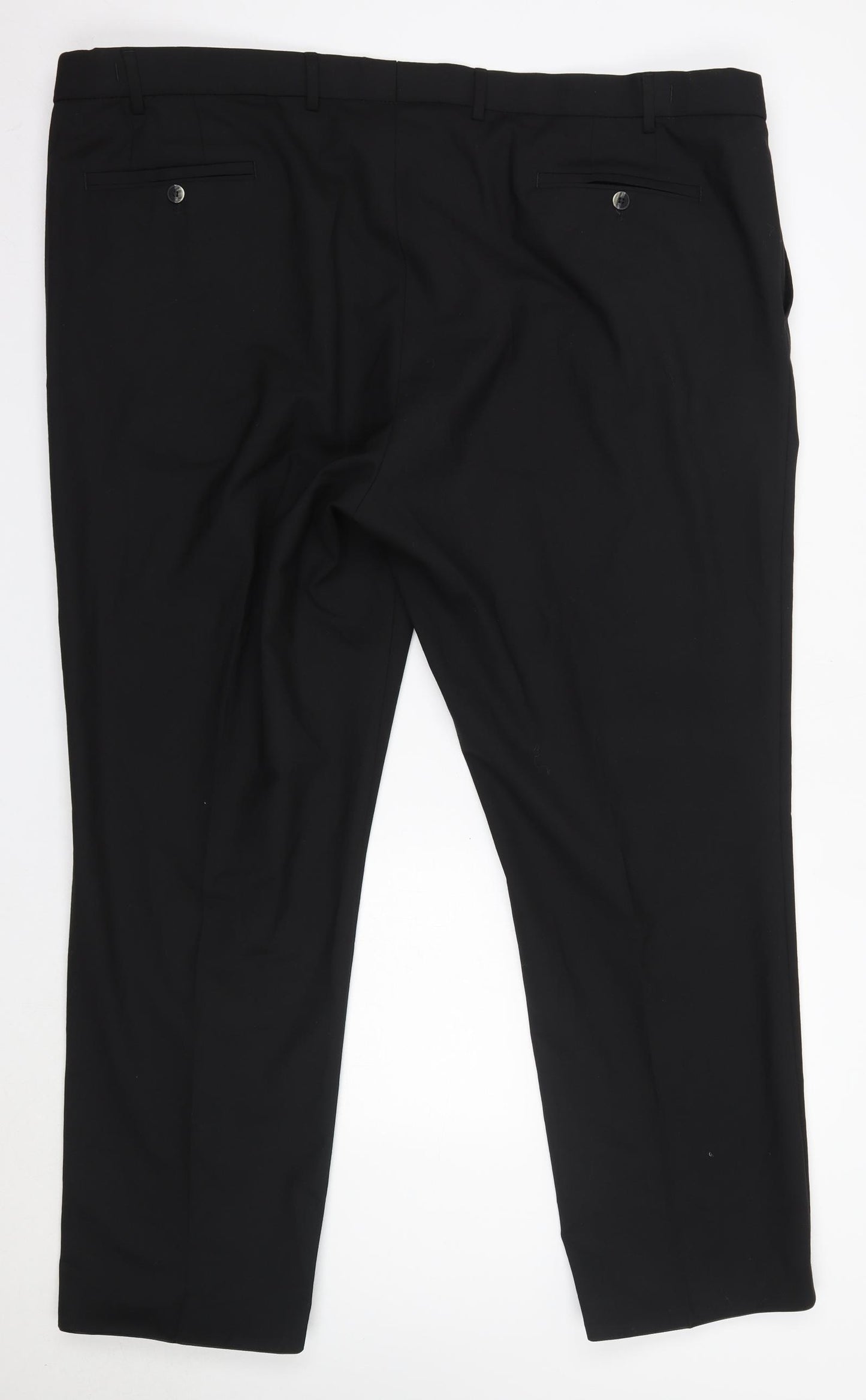Meyer Mens Black  Polyester Dress Pants Trousers Size 50 in L32 in Regular
