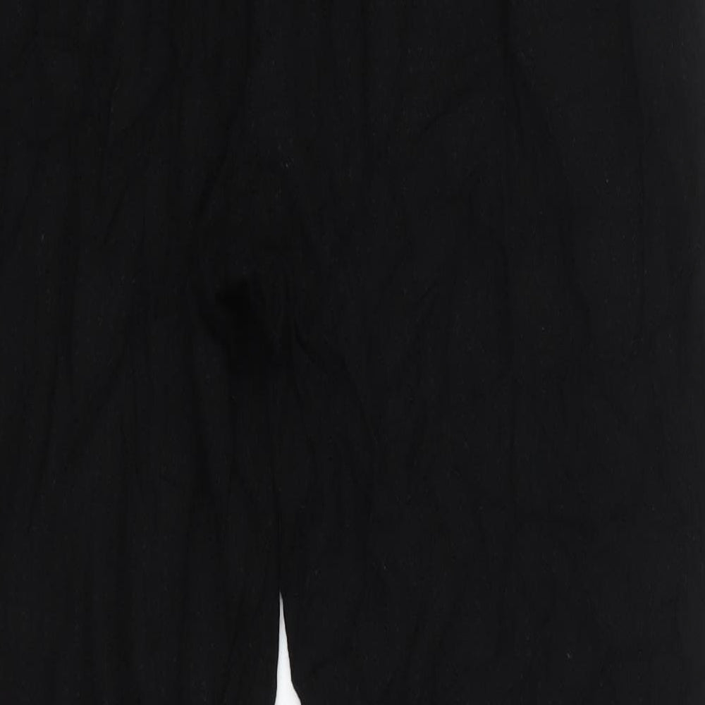 F&F Womens Black  Viscose Trousers  Size 14 L27 in Regular