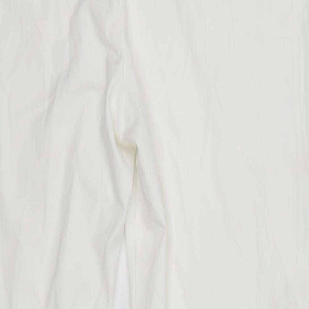 Agenda Womens White  Polyester Trousers  Size 18 L27 in Regular