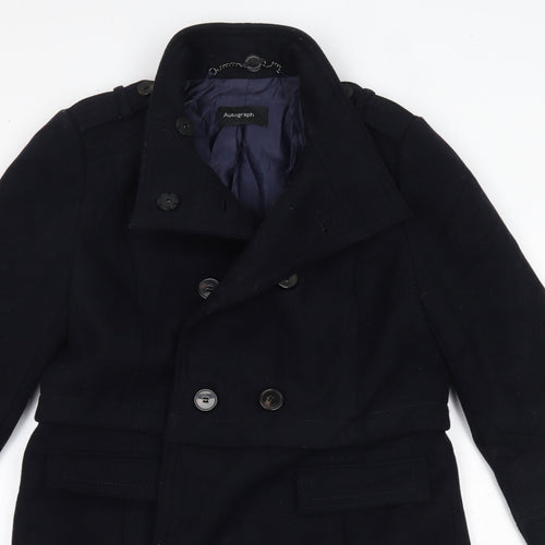 Autograph Womens Blue   Overcoat Coat Size 10