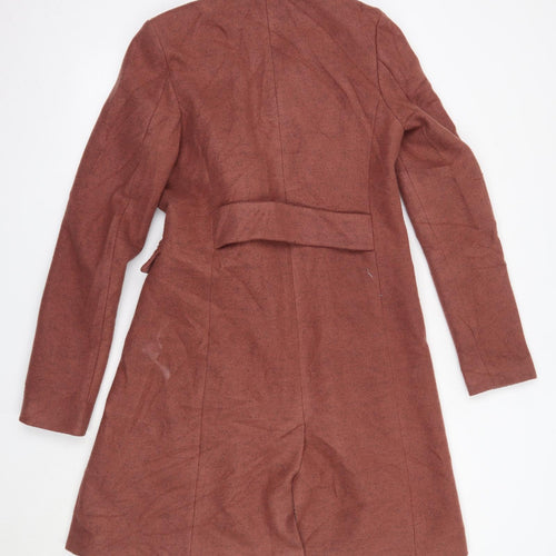 NEXT Womens Pink   Overcoat Coat Size 10   - Tall