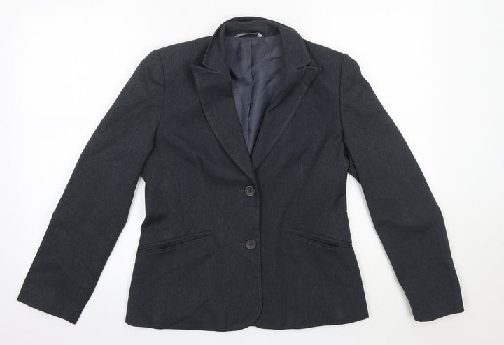 M&S Womens Grey   Jacket Blazer Size 8