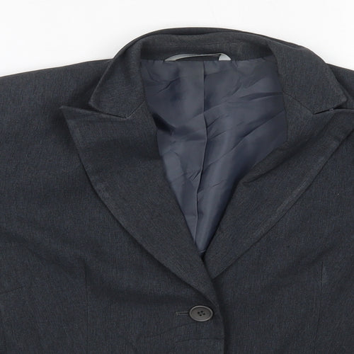 M&S Womens Grey   Jacket Blazer Size 8