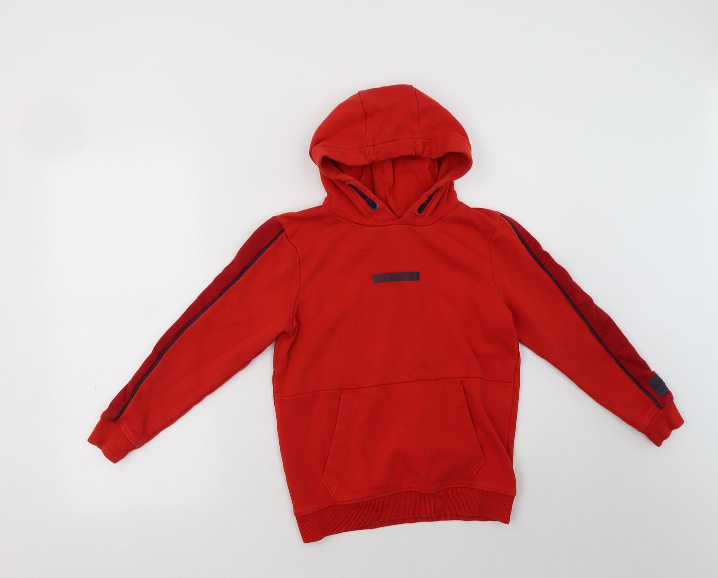 George Boys Red  Cotton Pullover Hoodie Size 9-10 Years