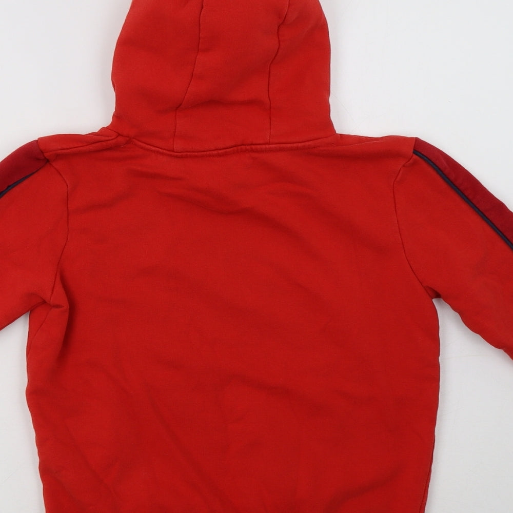 George Boys Red  Cotton Pullover Hoodie Size 9-10 Years