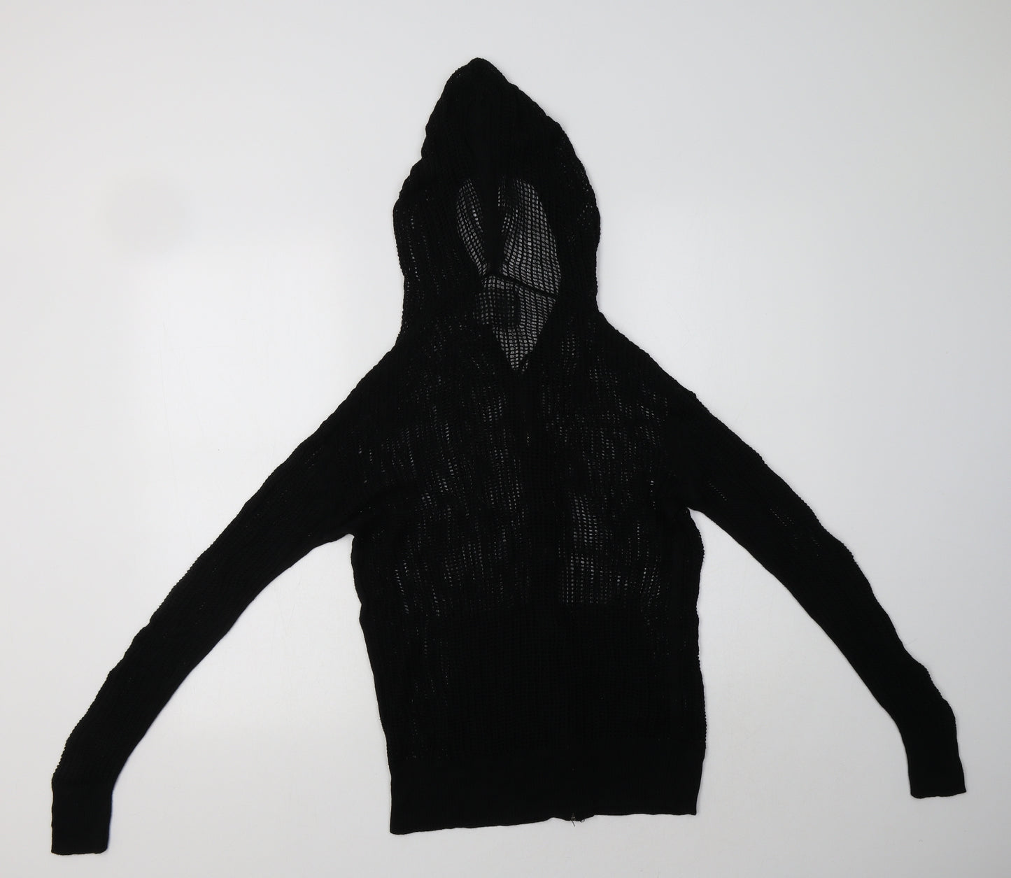 All saints Womens Black   Full Zip Hoodie Size S