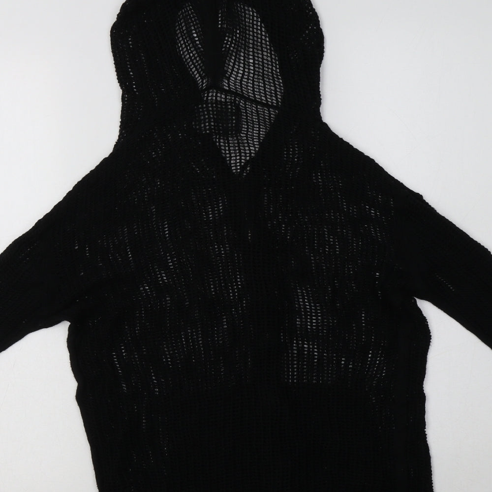 All saints Womens Black   Full Zip Hoodie Size S