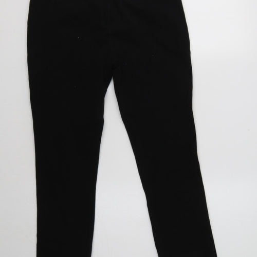 Country Road Womens Black  Cotton Trousers  Size 6 L24 in Regular