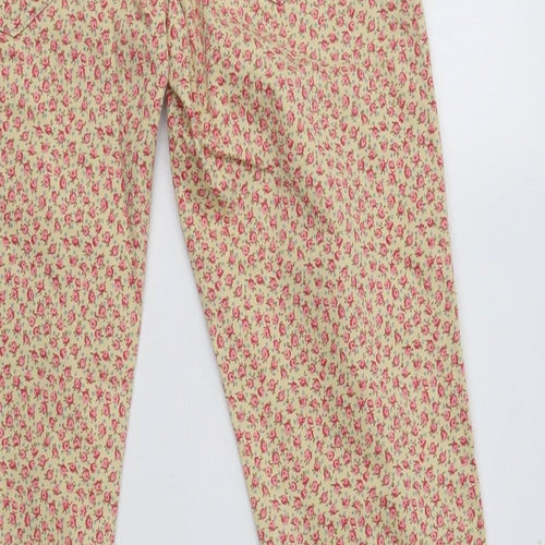 Denim & Supply Ralph Lauren Womens Beige Floral Cotton Skinny Jeans Size 10 L28 in Regular