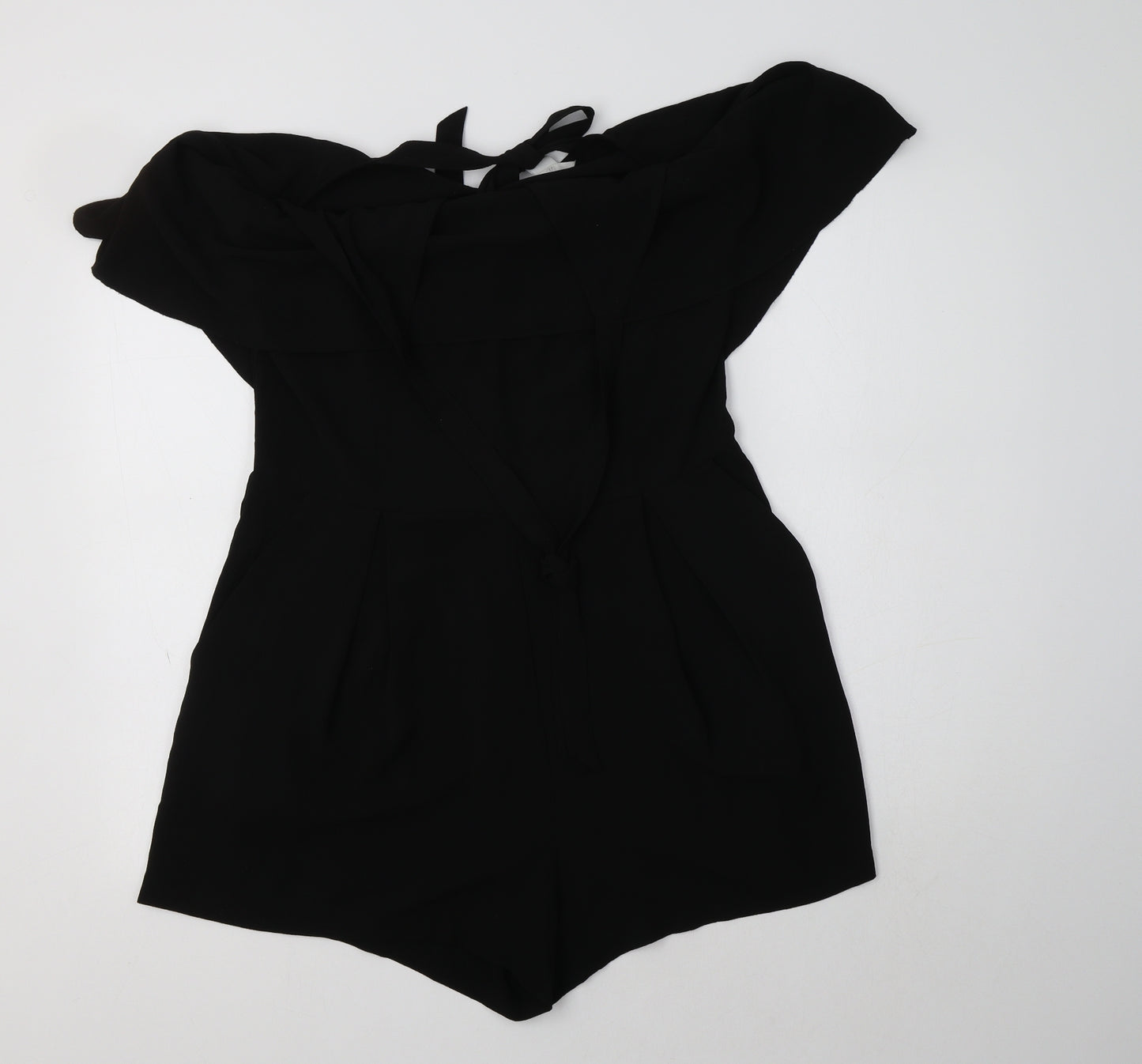 H&M Womens Black  Polyester Jumpsuit One-Piece Size 16