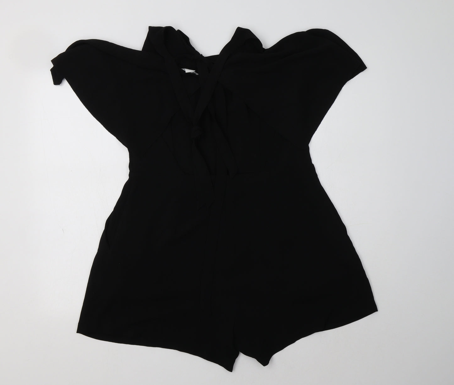 H&M Womens Black  Polyester Jumpsuit One-Piece Size 16