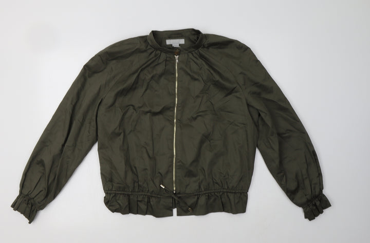 H&M Womens Green   Jacket Coatigan Size 12