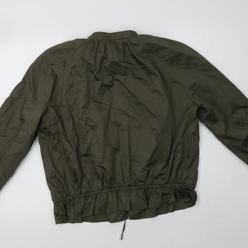 H&M Womens Green   Jacket Coatigan Size 12