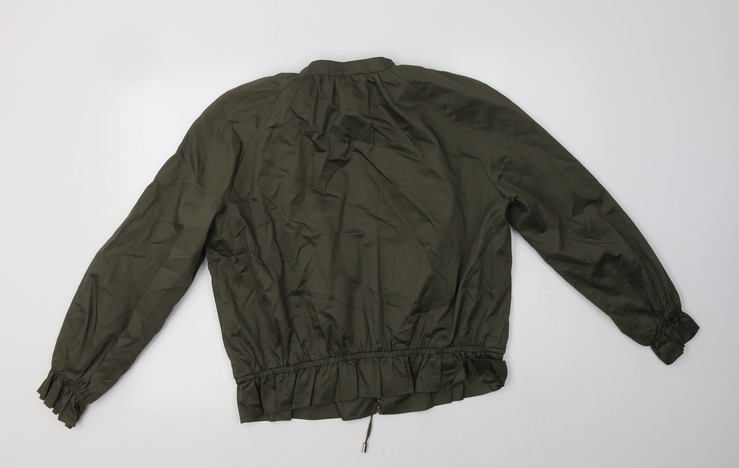 H&M Womens Green   Jacket Coatigan Size 12
