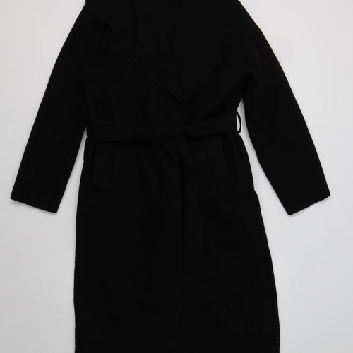 Made in Italy Womens Black   Overcoat Coat Size M