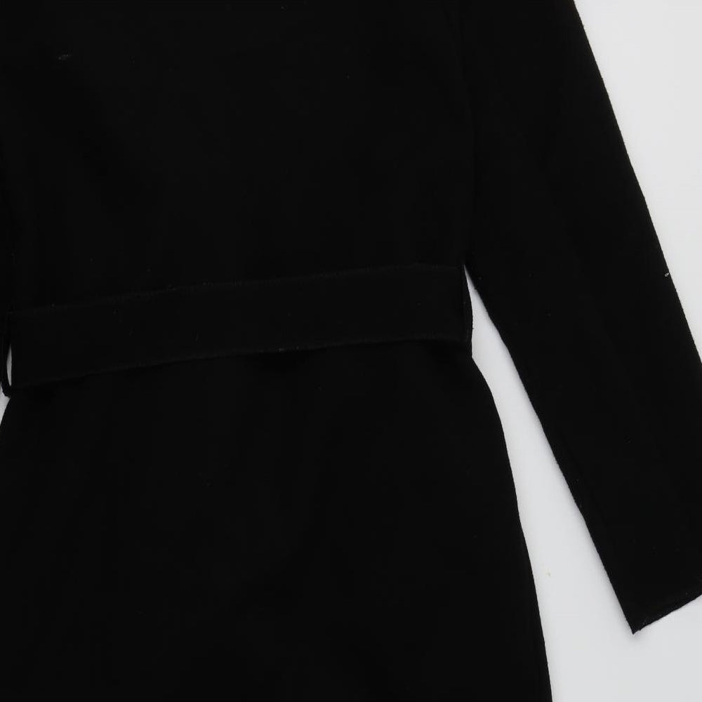Made in Italy Womens Black   Overcoat Coat Size M