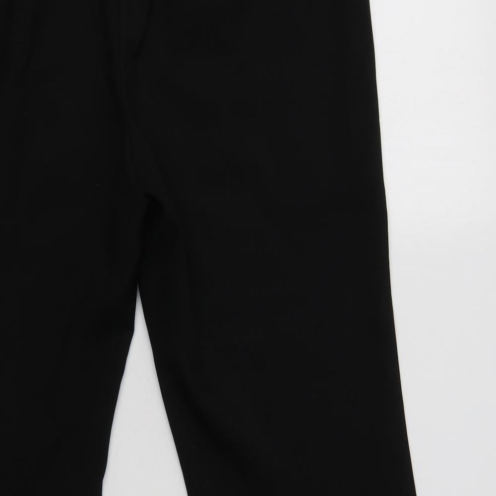 Papaya Womens Black  Polyester Dress Pants Trousers Size 14 L30 in Regular
