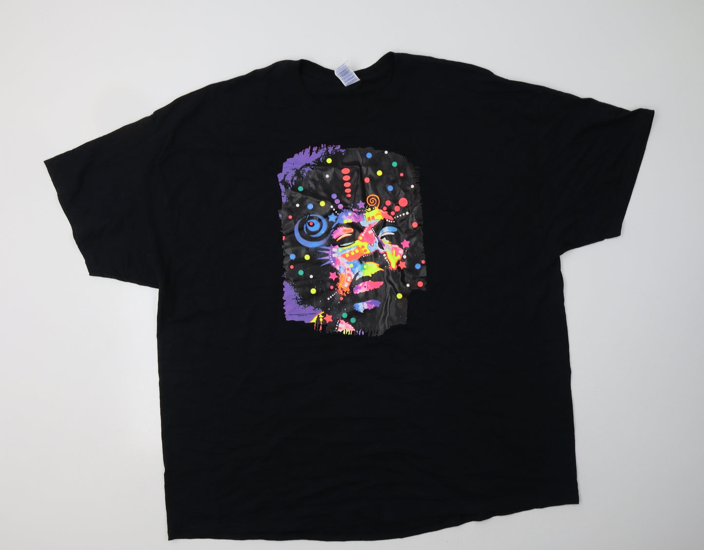 Gildan Womens Black  Cotton Basic Polo Size 4XL Crew Neck