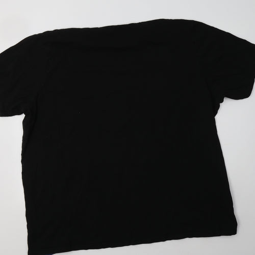 Bad Rhino Mens Black  Cotton  T-Shirt Size 4XL Crew Neck  - Boxing