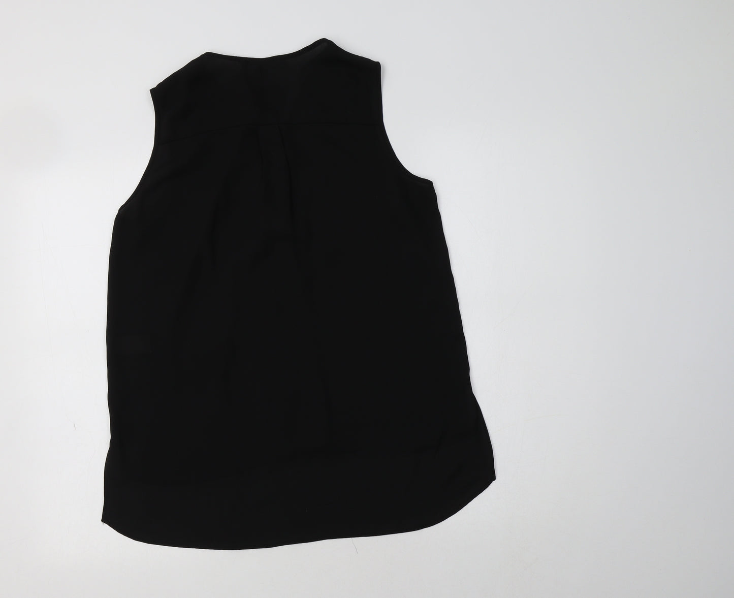 Primark Womens Black  Polyester Basic Blouse Size 12 V-Neck