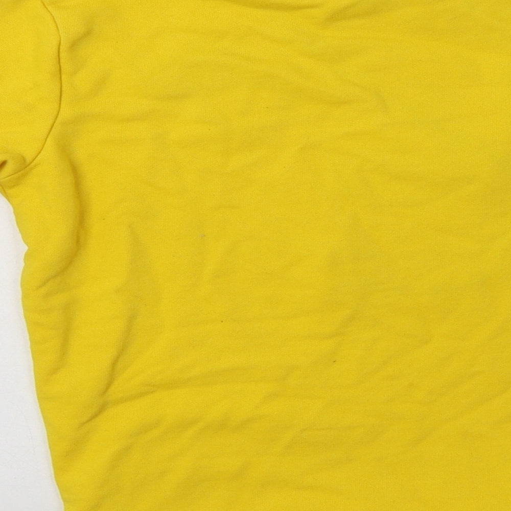 George Girls Yellow  Cotton Pullover Sweatshirt Size 9-10 Years   - Children in Need