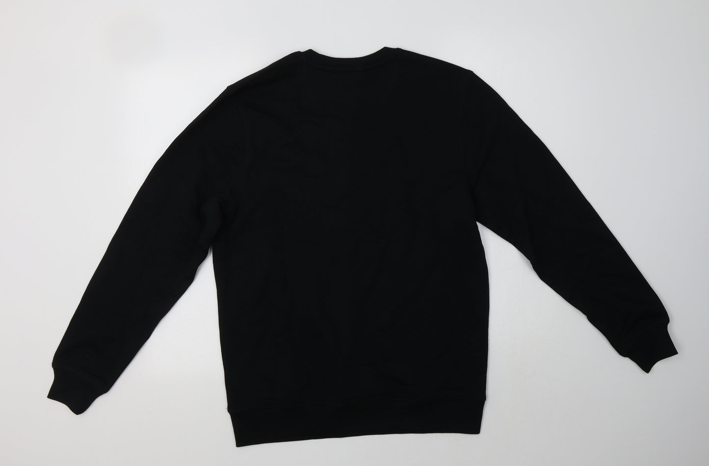 Fair Wear Womens Black Geometric Cotton Pullover Sweatshirt Size M