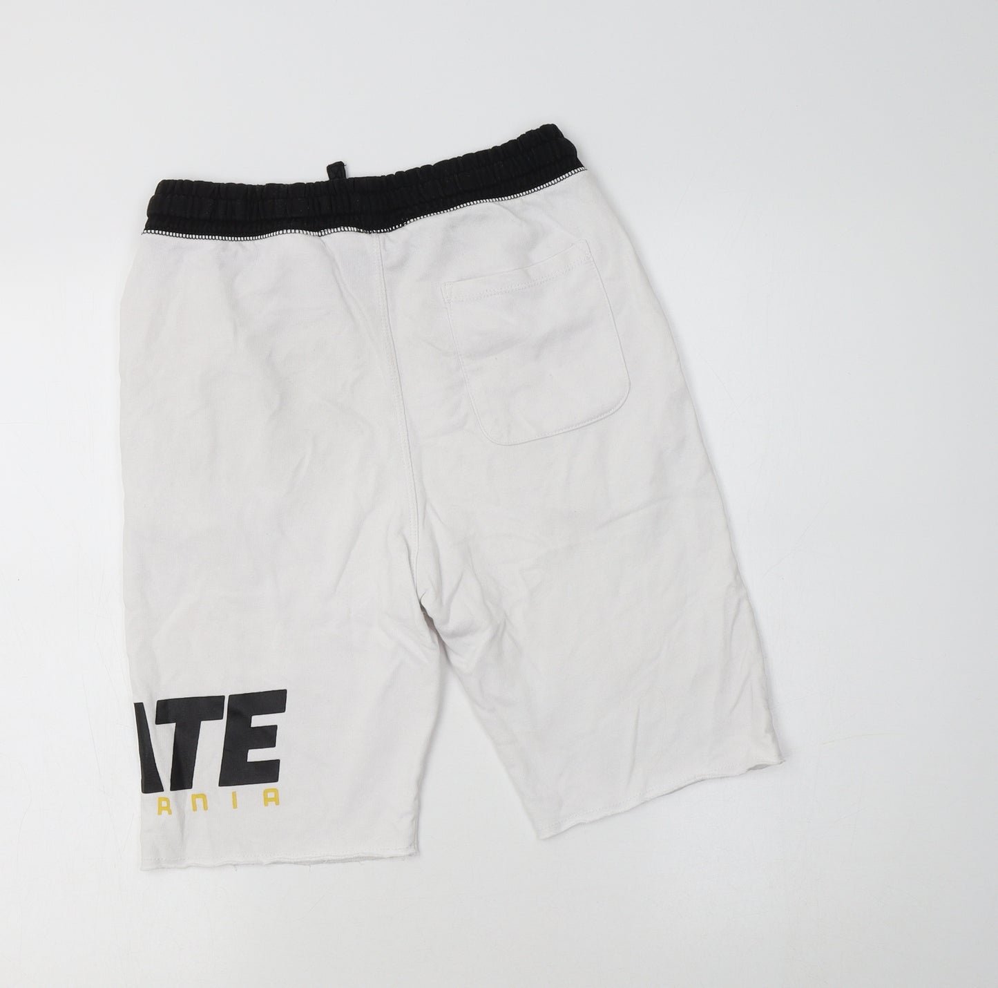 H&M Boys White  Cotton Sweat Shorts Size 13-14 Years  Regular