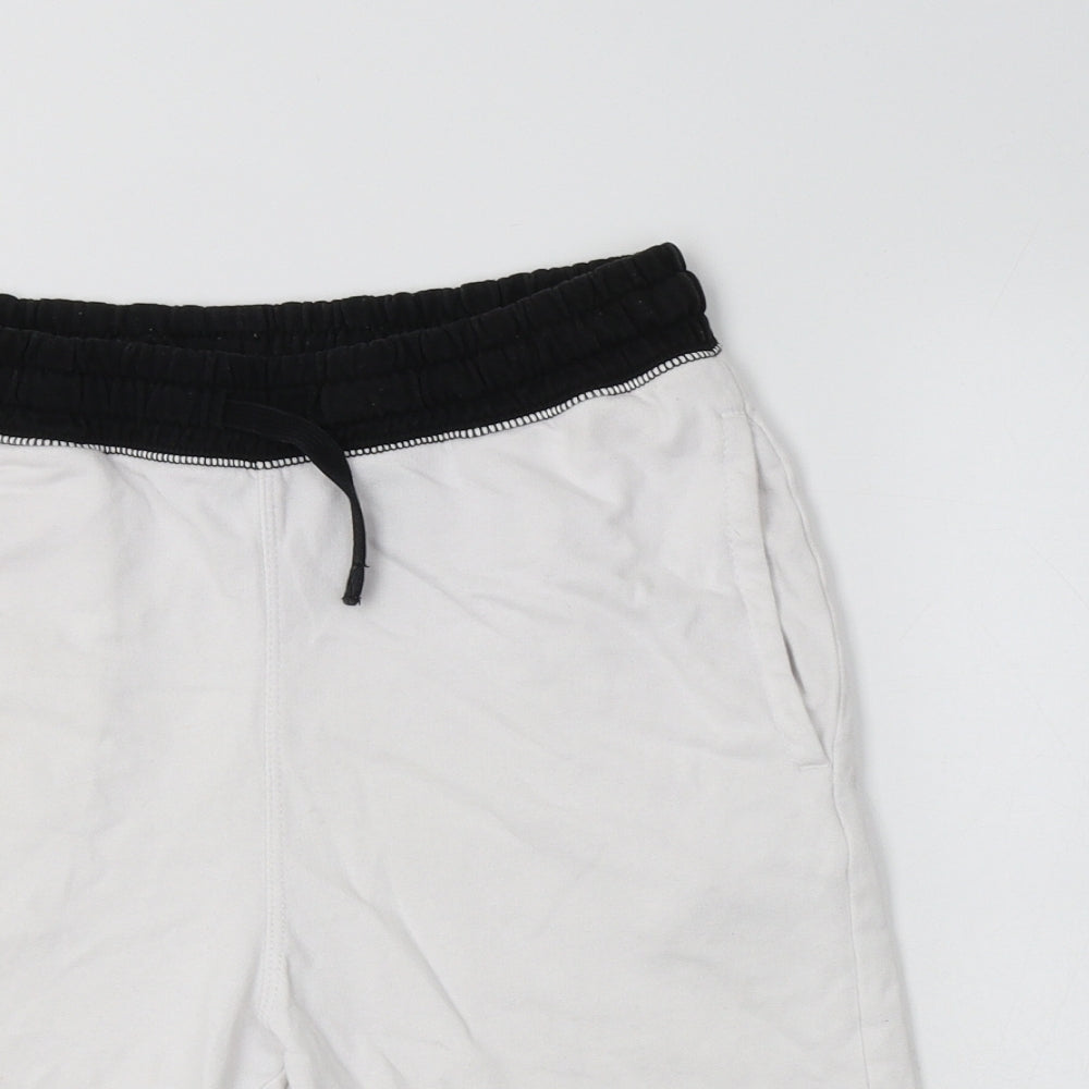 H&M Boys White  Cotton Sweat Shorts Size 13-14 Years  Regular