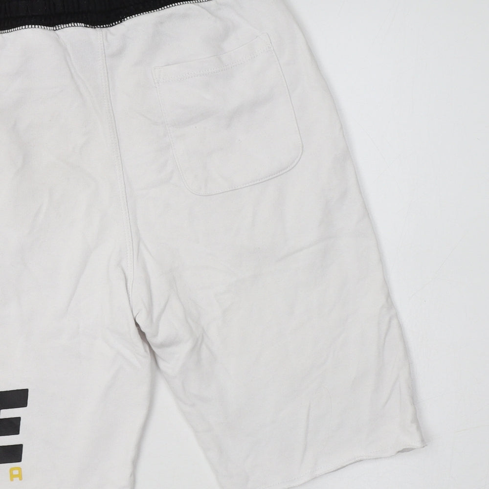 H&M Boys White  Cotton Sweat Shorts Size 13-14 Years  Regular