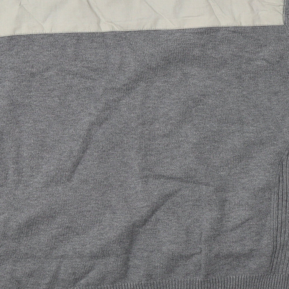 Rivington Denim Mens Grey Crew Neck  Cotton Pullover Jumper Size S