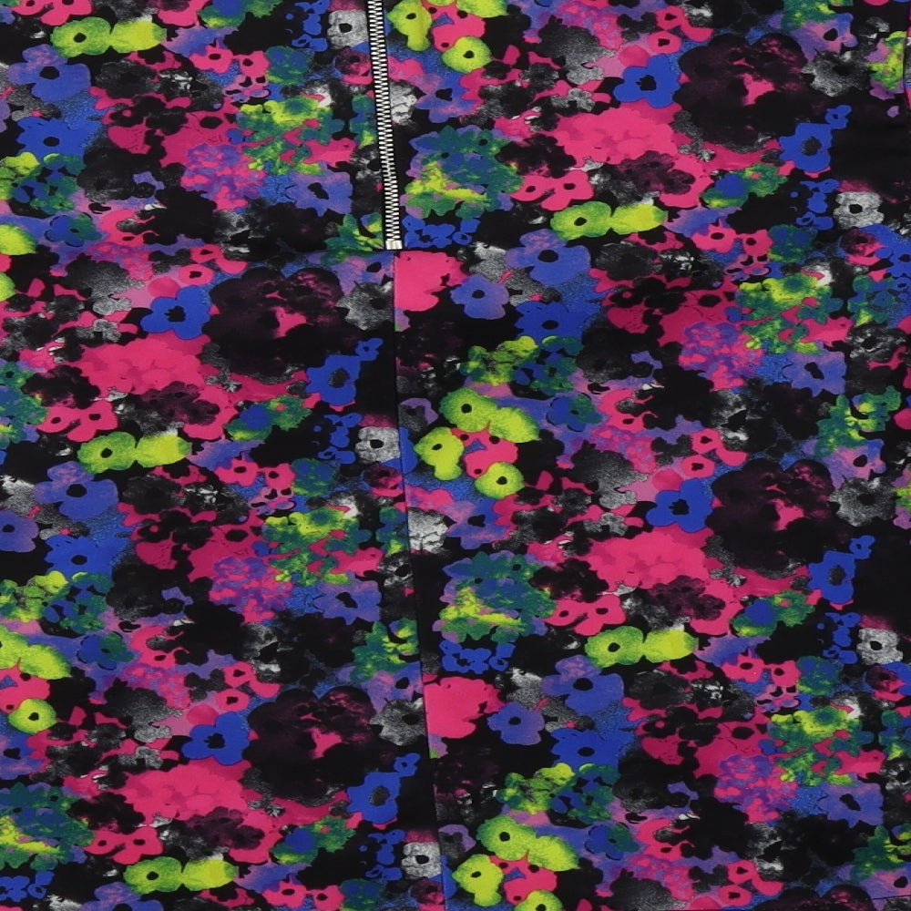 Shop Direct Womens Multicoloured Floral Polyester Basic Blouse Size 14 Round Neck