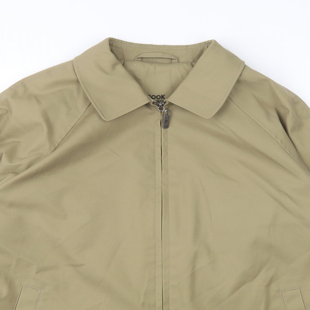 Brook Taverner Mens Beige   Bomber Jacket Jacket Size M