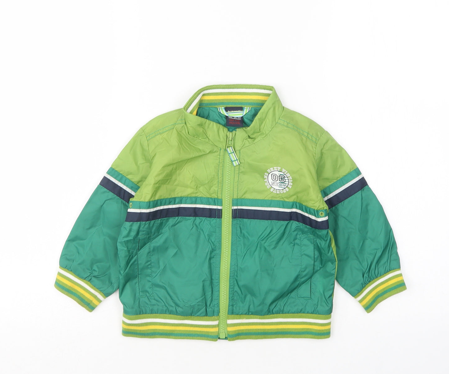 NEXT Boys Green   Windbreaker Jacket Size 9-12 Months