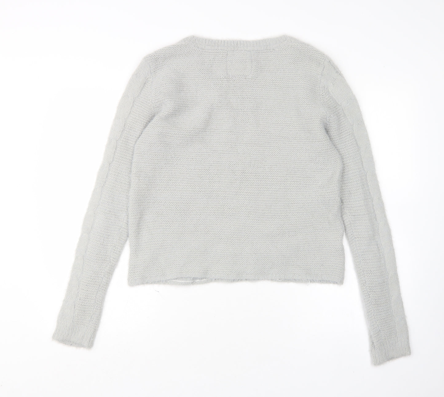 Falmer Heritage  Womens Grey Round Neck  Acrylic Pullover Jumper Size 12