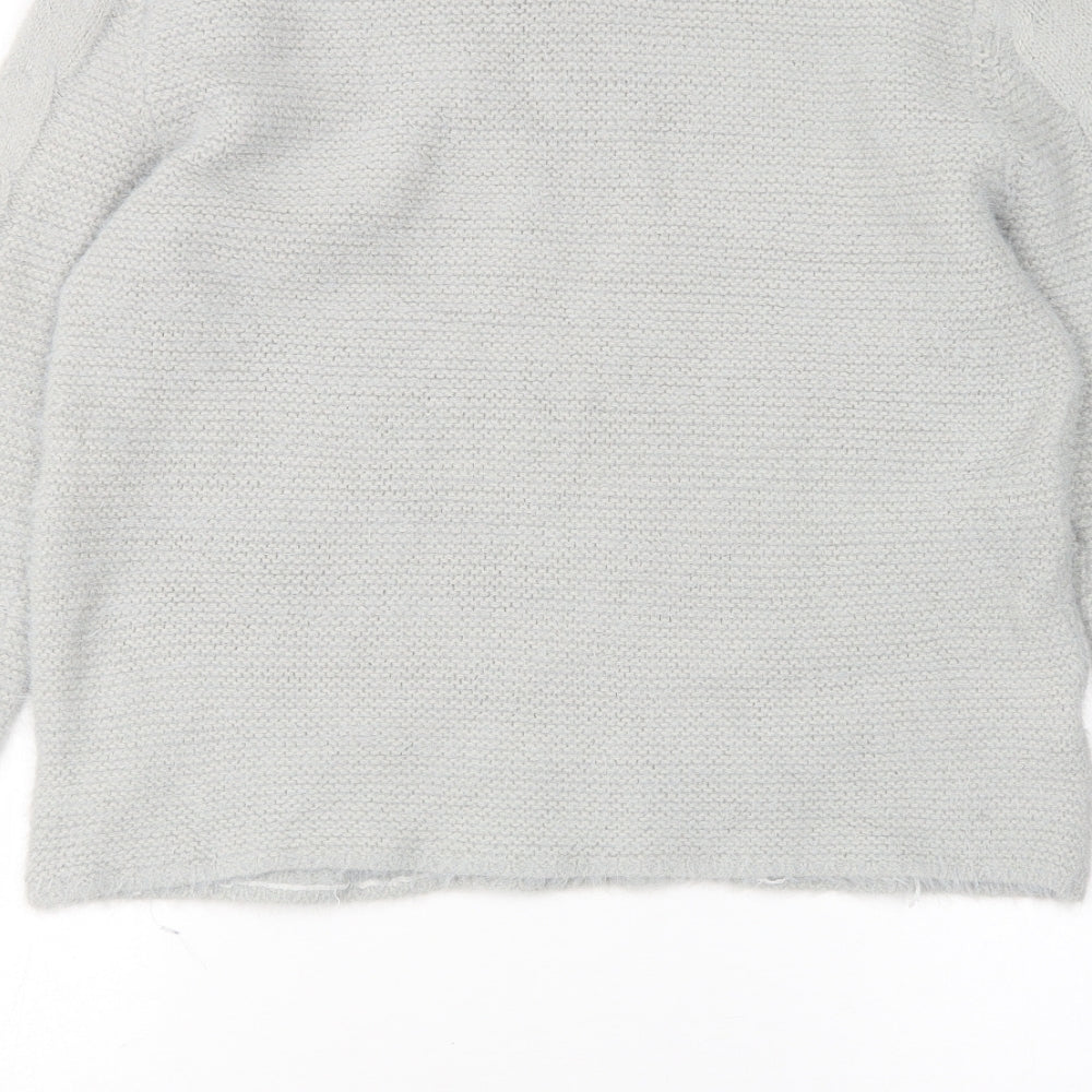 Falmer Heritage  Womens Grey Round Neck  Acrylic Pullover Jumper Size 12