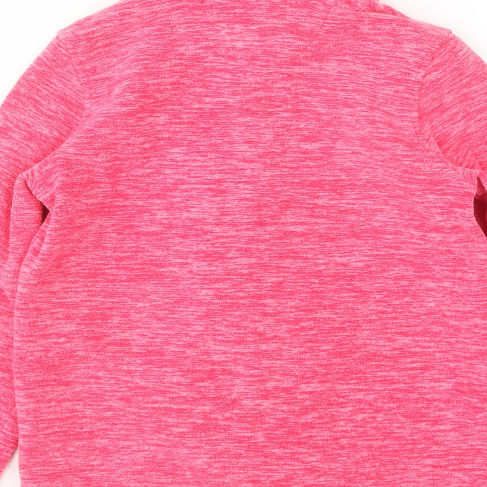 Peter Strom Girls Pink  Polyester Full Zip Sweatshirt Size 9-10 Years
