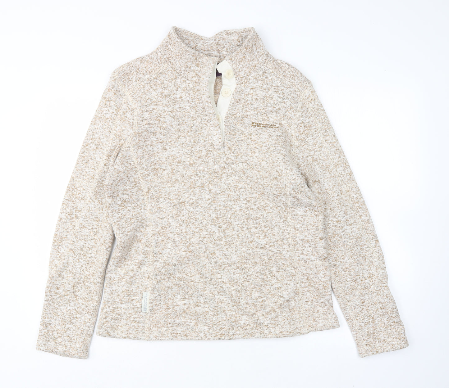 Mountain Warehouse Womens Beige Mock Neck   Pullover Jumper Size 12