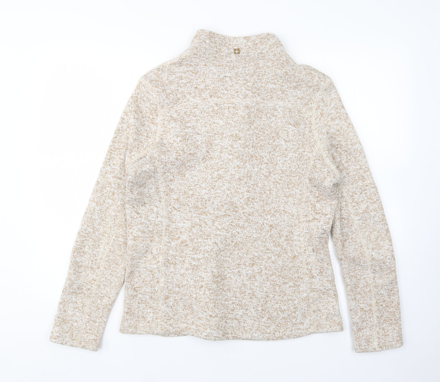 Mountain Warehouse Womens Beige Mock Neck   Pullover Jumper Size 12