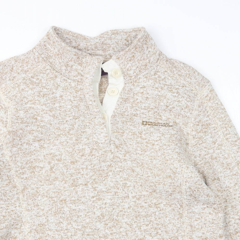 Mountain Warehouse Womens Beige Mock Neck   Pullover Jumper Size 12