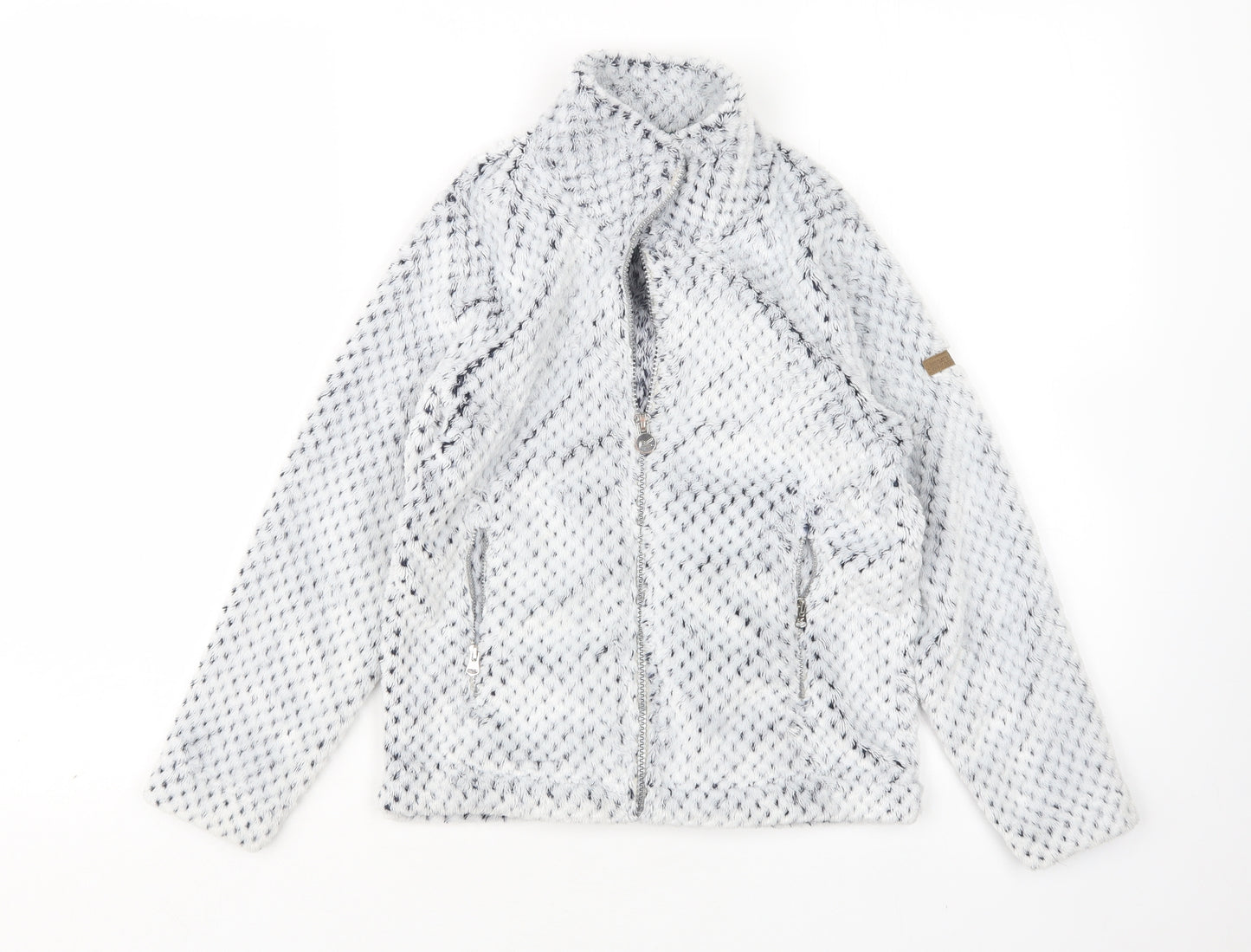 Regatta Girls Grey  Polyester Full Zip Sweatshirt Size 9-10 Years