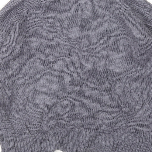 New Look Womens Grey Round Neck   Pullover Jumper Size S