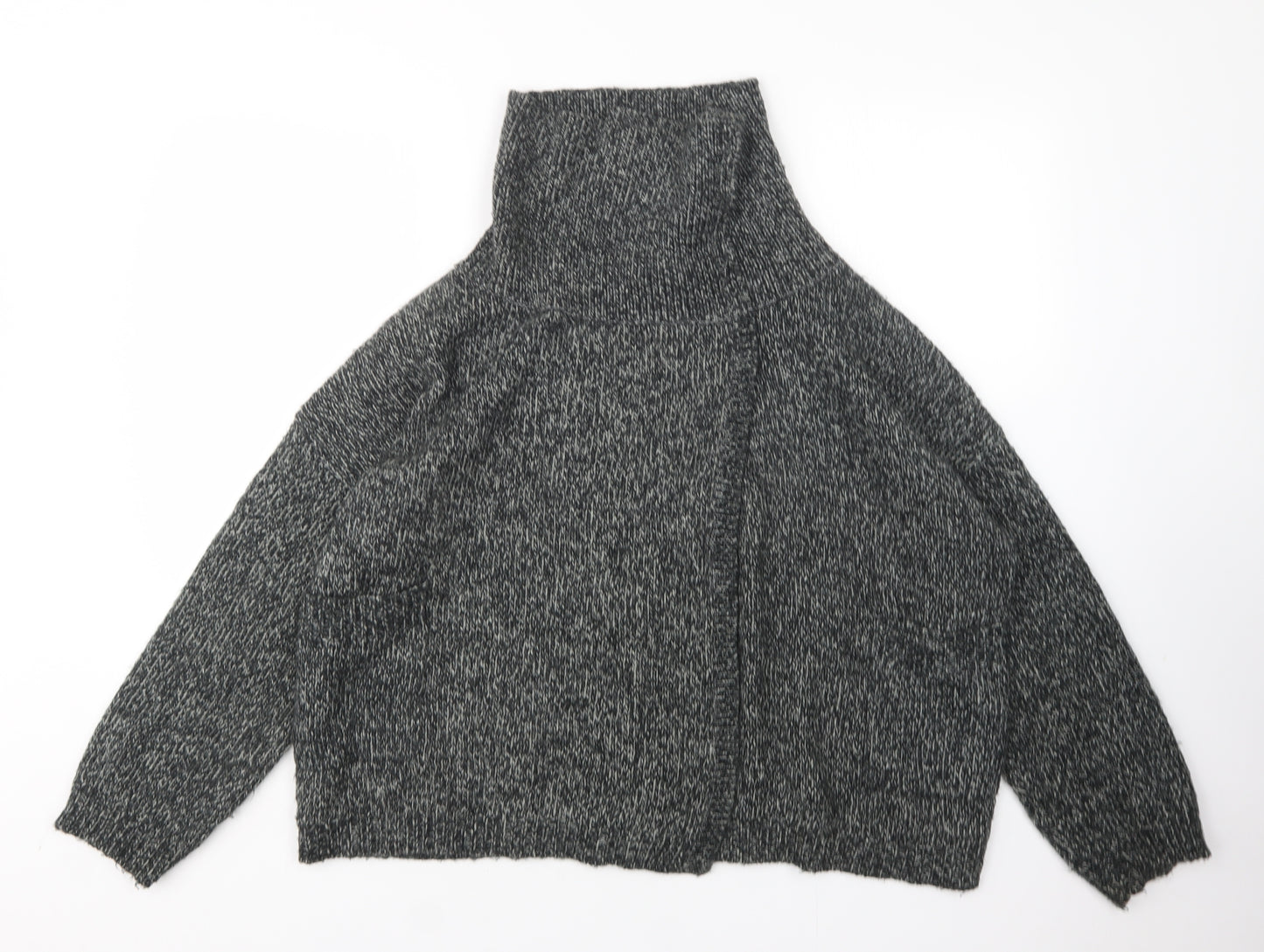 Great Plains Womens Grey Roll Neck  Acrylic Pullover Jumper Size L