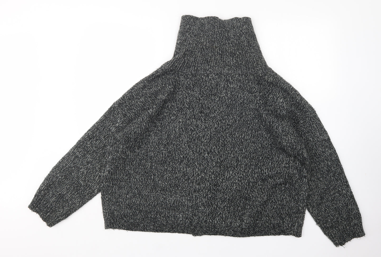 Great Plains Womens Grey Roll Neck  Acrylic Pullover Jumper Size L