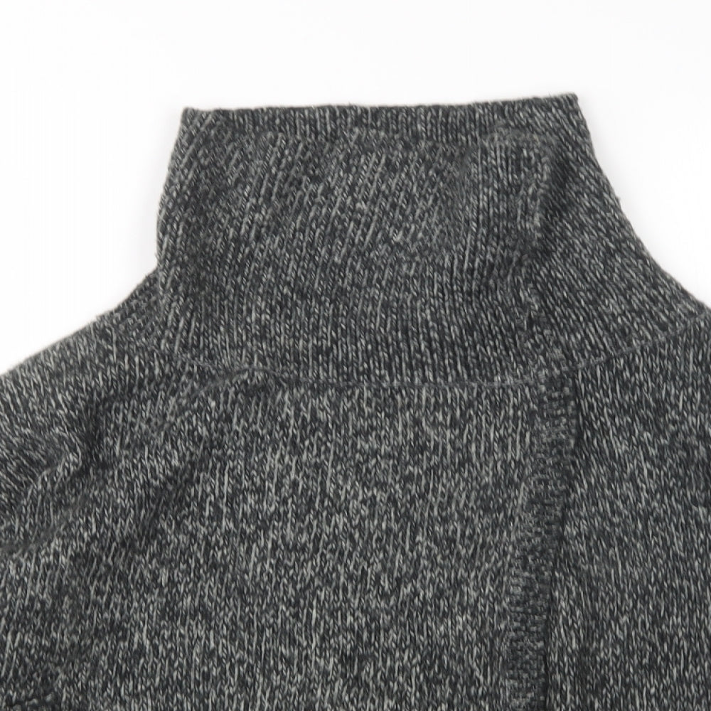 Great Plains Womens Grey Roll Neck  Acrylic Pullover Jumper Size L