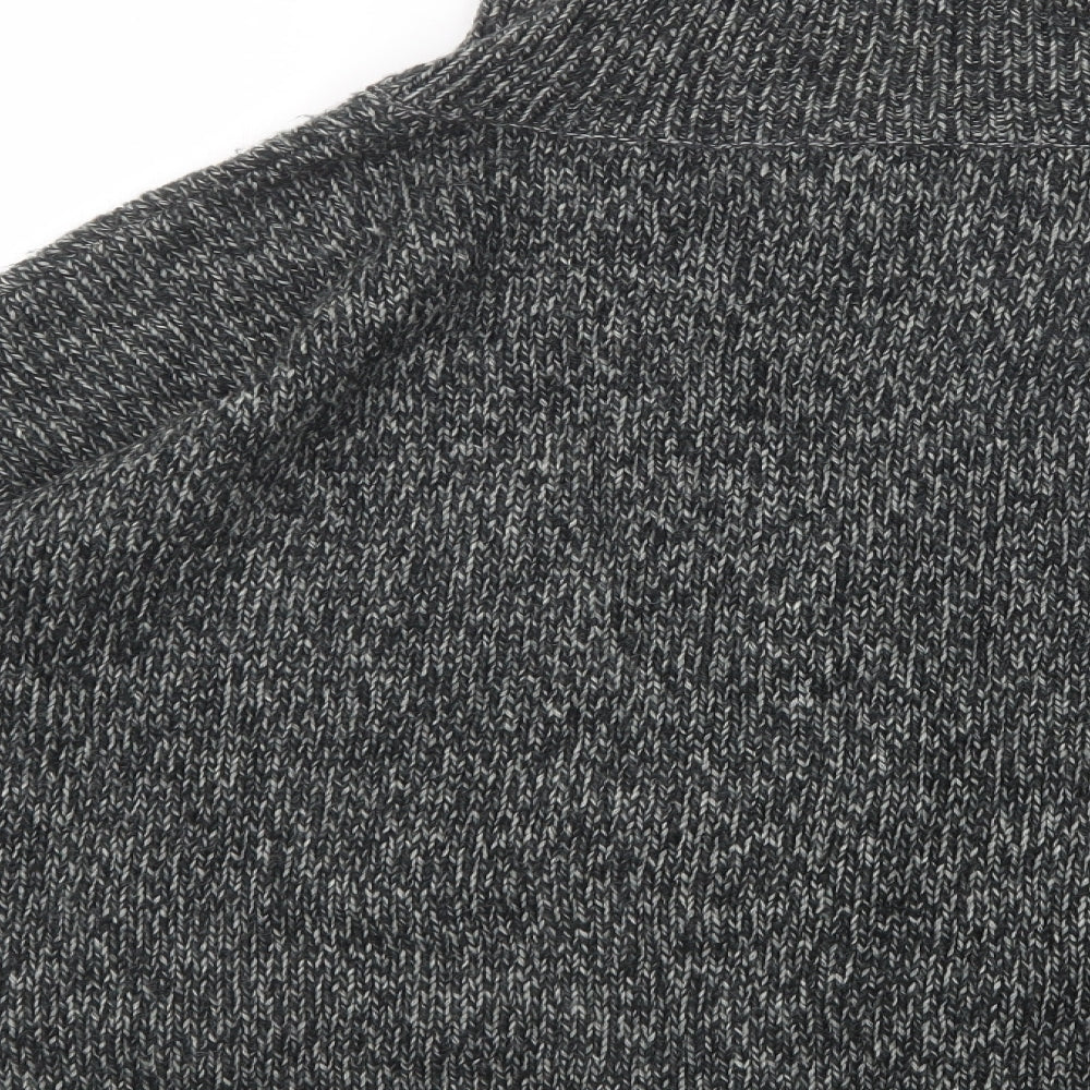 Great Plains Womens Grey Roll Neck  Acrylic Pullover Jumper Size L