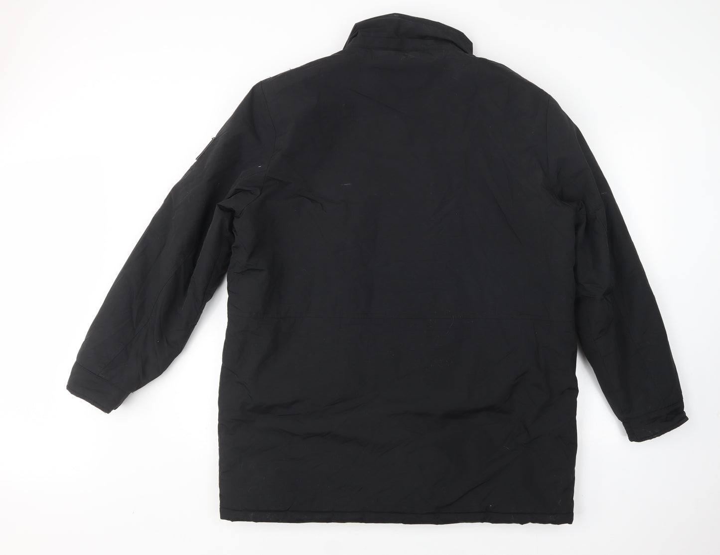 Fenchurch Mens Black   Parka Coat Size M